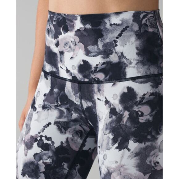 Lululemon Wunder Under Crop (Hi-Rise) Legging Obscurred Black Dusty Mauve Size 8 - Picture 4 of 9